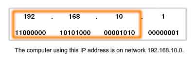 network and host portions