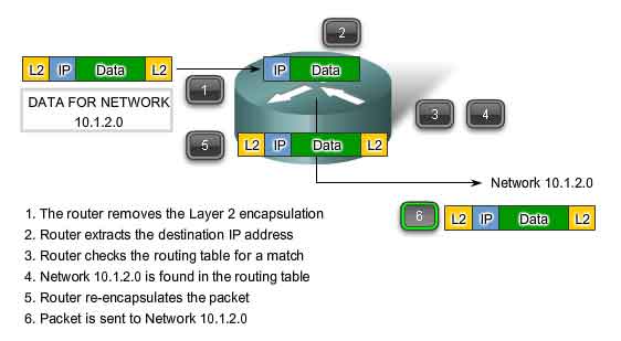 process of routing